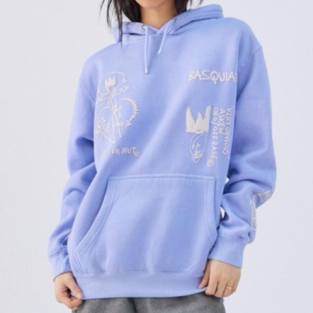 LIMITED EDITION puff print basquiat hoodie